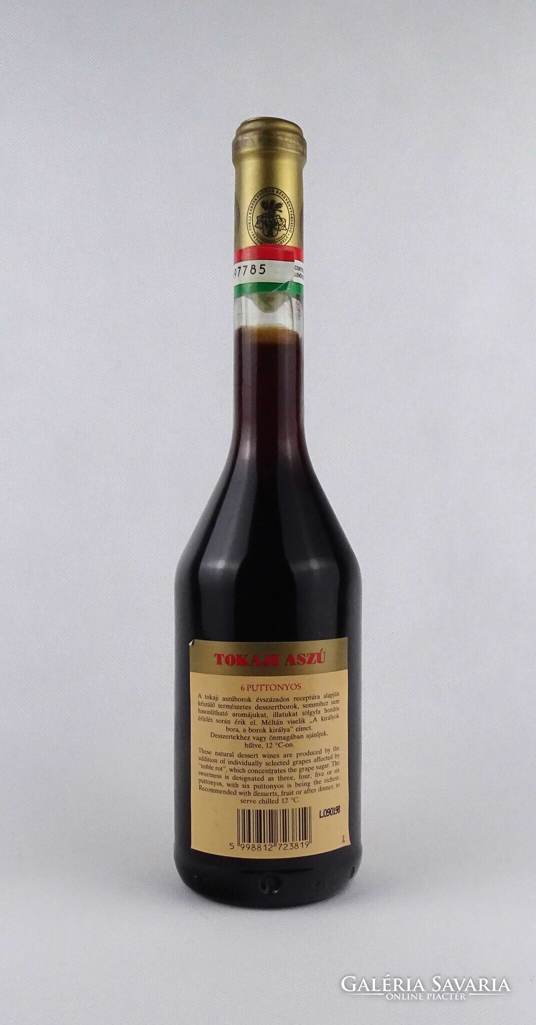 1V353 Tokaji 6 puttonyos aszú 1988 - Otthon, háztartás kellékei