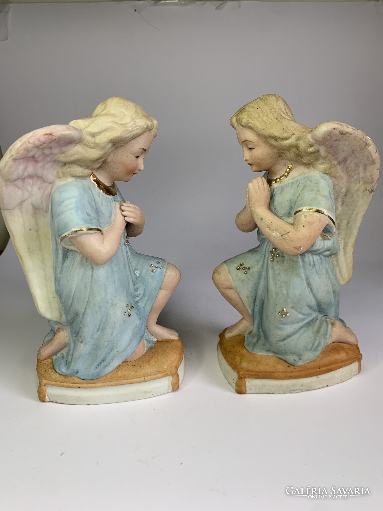Antik bisquit porcelán angyal párban - Porcelán | Galéria Savaria ...