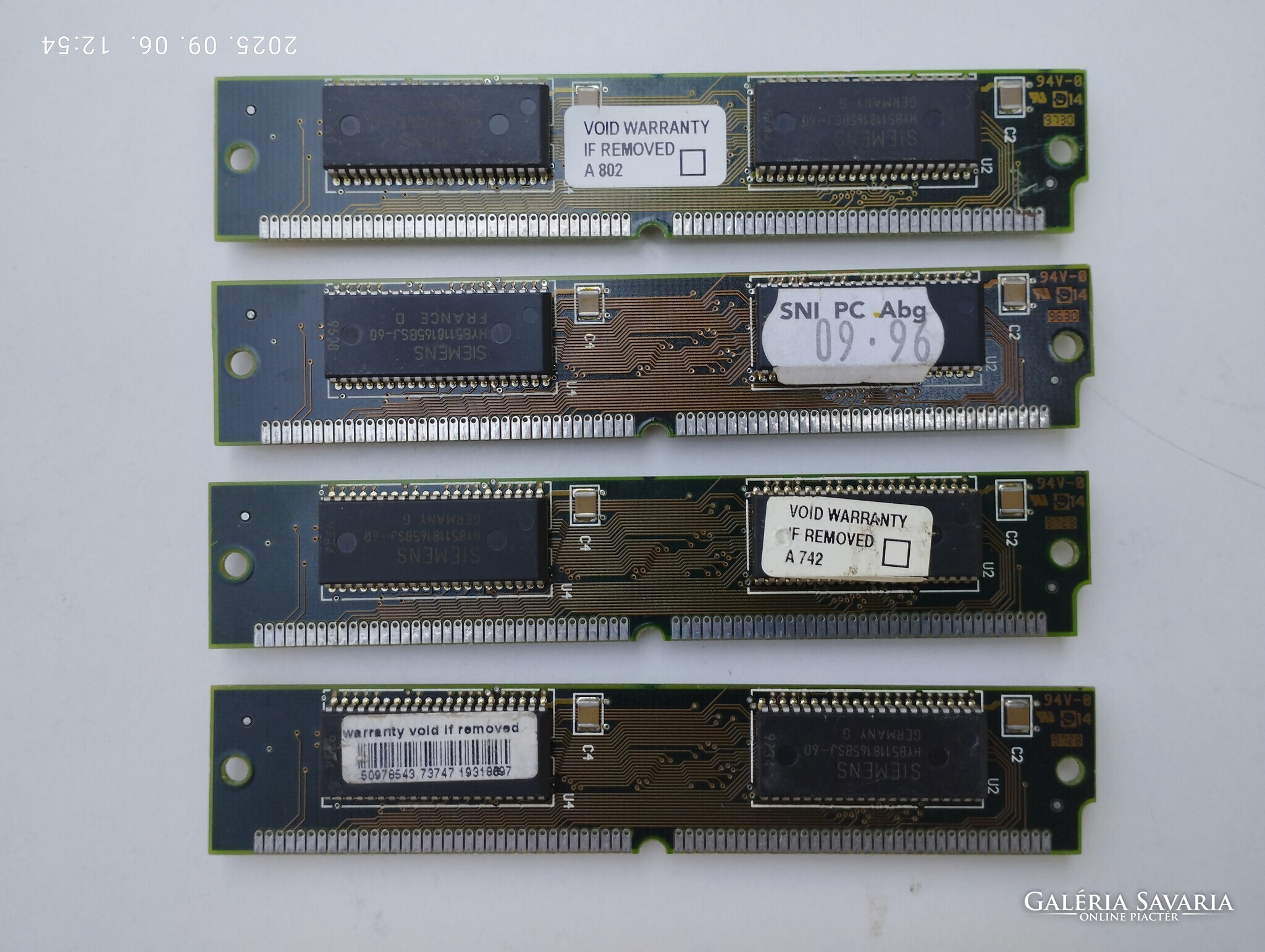 16 MB (2x8 Mb) EDO-RAM 72-pin-es 60 ns - Retro PC RAM. - Műszaki ...