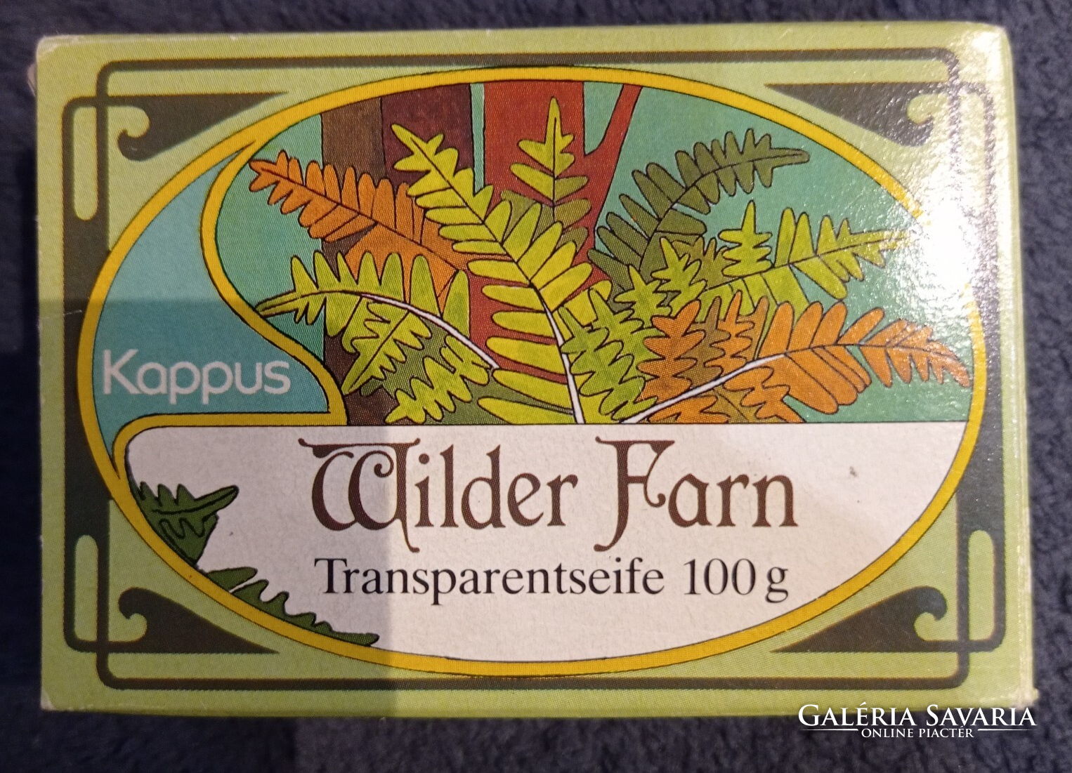 Kappus "Wilder Farn" (Vad Pfrny) retro szappan - Otthon, hztarts  kellkei | Galria Savaria online piactr - Vsroljon vagy hirdessen  megbzhat, sznvonalas felleten!