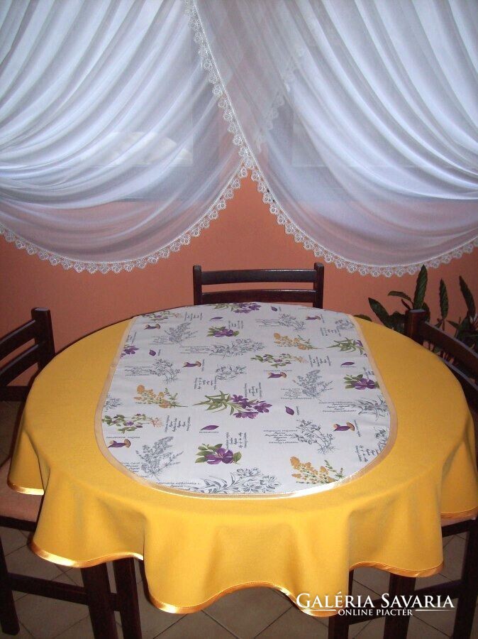 Leander mintázatú ovális terítő, asztali futó. - Szőnyeg, Textil ...