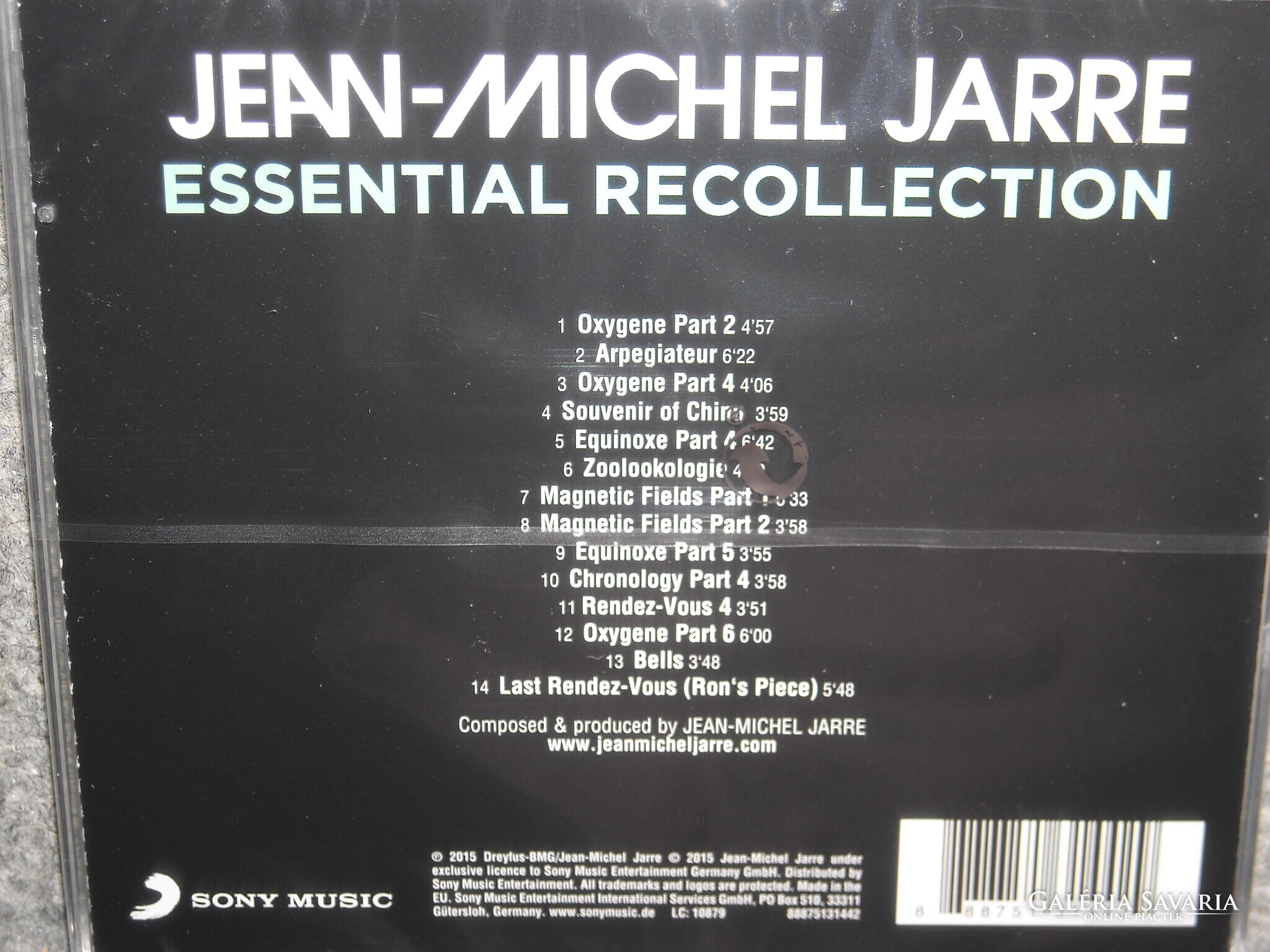 JEAN MICHEL JARRE ESSENTIAL RECOLLECTION CD ÚJ gyári bontatlan - Zene ...