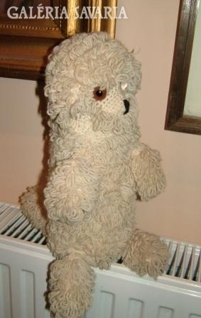 Retro needlework (knitted, crocheted) dog