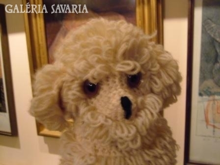 Retro needlework (knitted, crocheted) dog