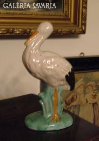 Old ceramic stork