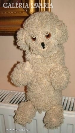 Retro needlework (knitted, crocheted) poodle