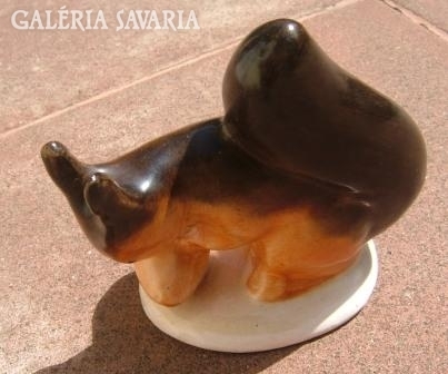 Retro Bodrodkeresztúr ceramic squirrel