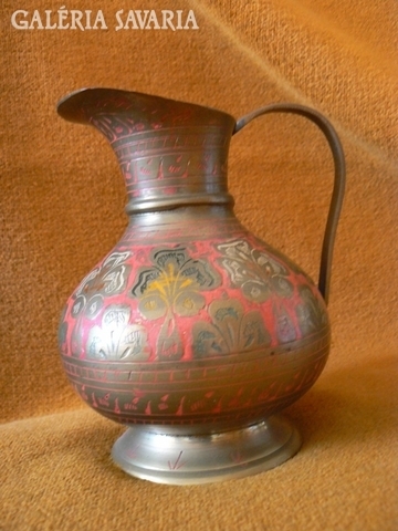 Indian painted brass spout