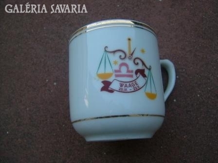 Old Czechoslovak crown-sealed scale - marked mug