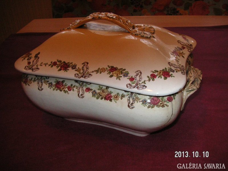 Zsolnay antique soup bowl