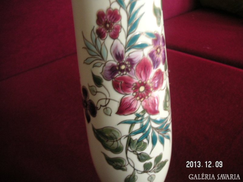 Exclusive porcelain faience vase by Zsolnay