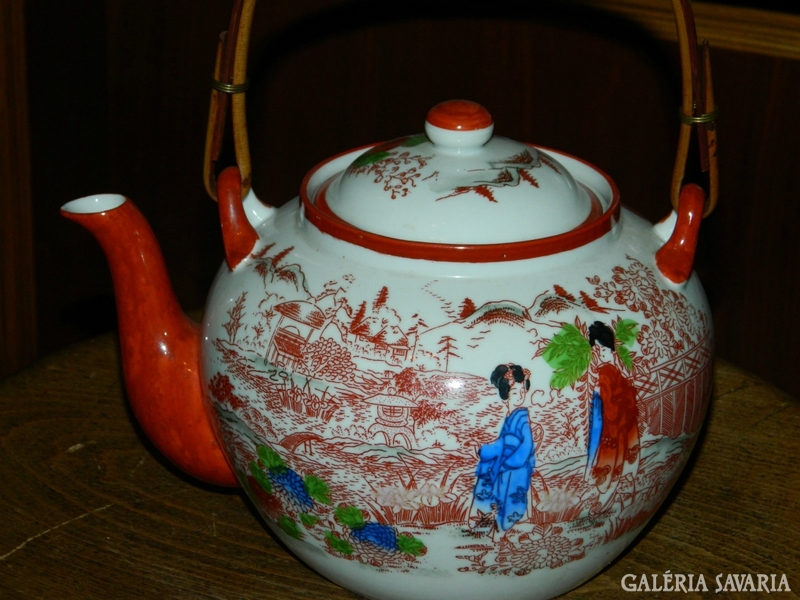 Japanese - hand-painted - geisha m.Great pourer
