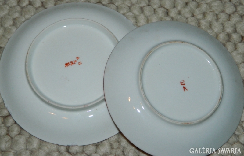Japán - kézzel festett -  Gésa m tányérok 2 db