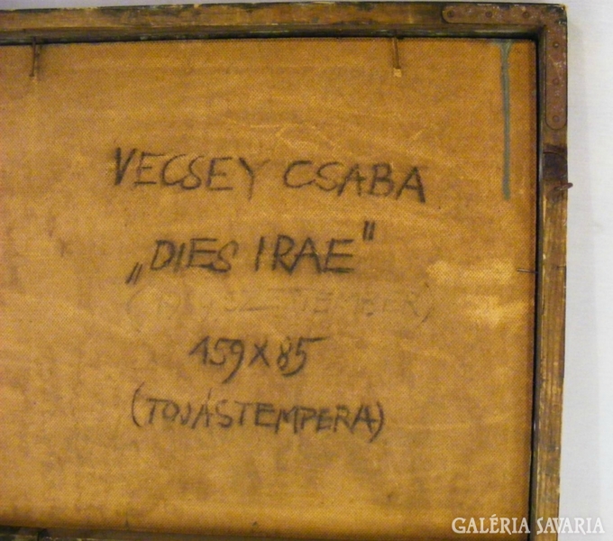 VECSEY CSABA 159x85 cm t.tempera-farost 1979