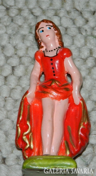 Antique approx. 100-year-old ceramic figure > dancer