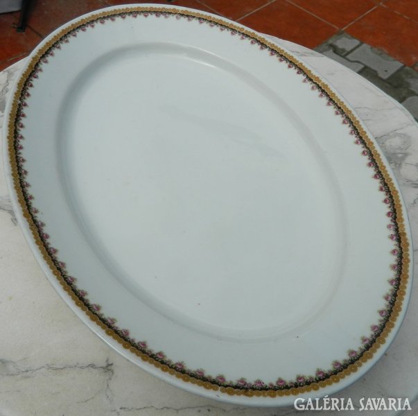 Huge antique ca. 100-year-old numbered steak dish