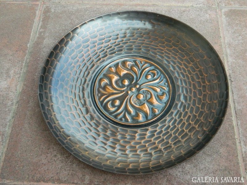 Retro craft metal copper? Wall plate