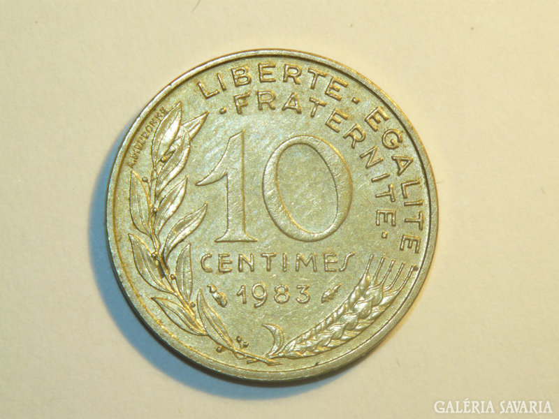 10 Centimes - Franciaország - 1983.