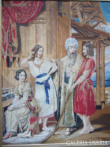 Biedermeier tapestry needle tapestry detail museum manual 1853
