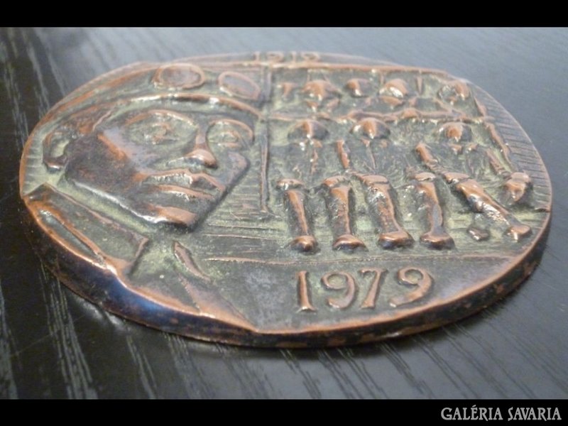 1900 I1 Bronz emlékplakett 1919-1979