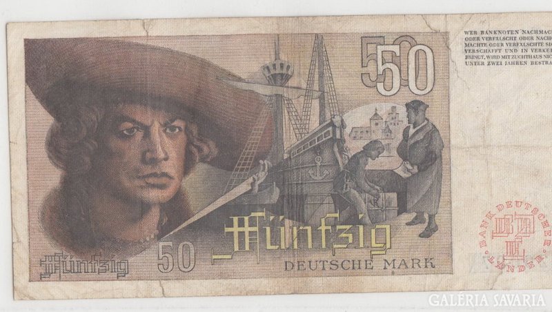 German 50 deutsch mark 1948