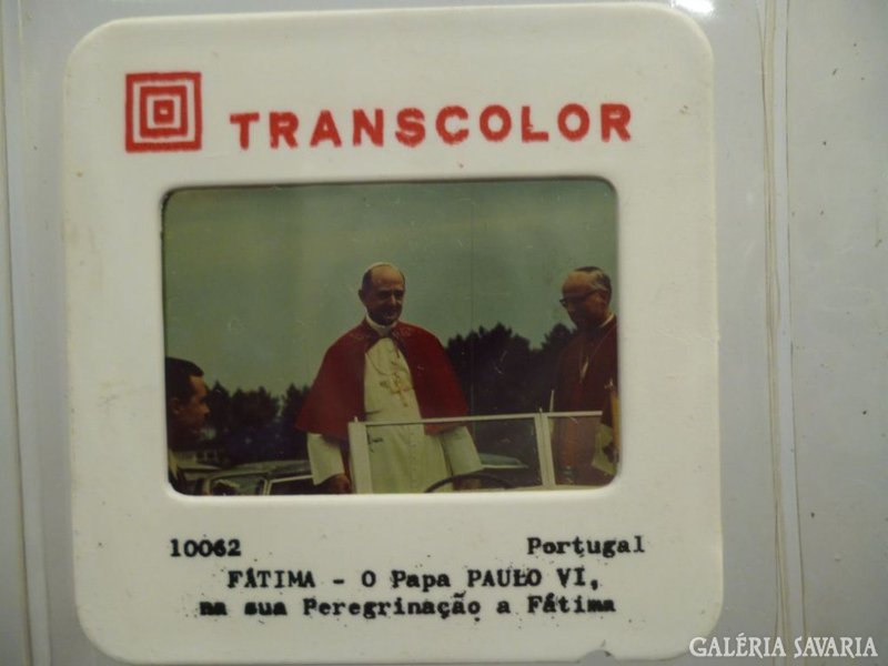 2759 D1 Pápalátogatás Portugália diasor 20db 1967