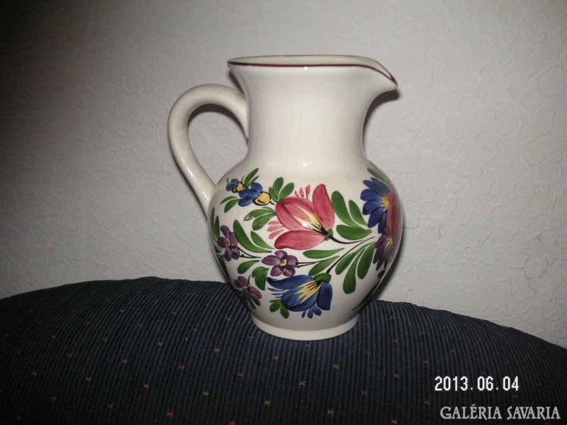 Signos, ceramic jug, in good condition, hand painted, 18 cm