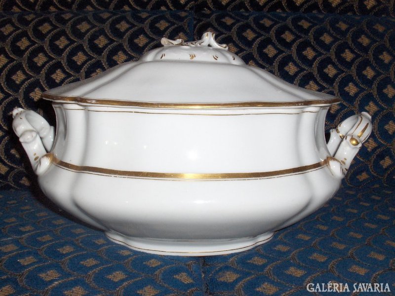 Antique porcelain soup bowl