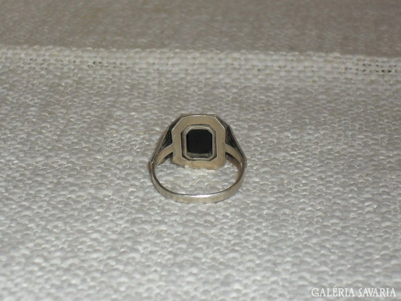 Régi onix köves ezüst gyűrű