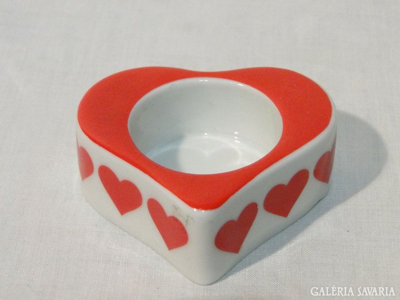0513 FUNNY DESIGN porcelán szív alakú mécsestartó