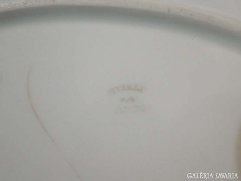 0647 Nagyméretű ovális porcelán pecsenyés tál