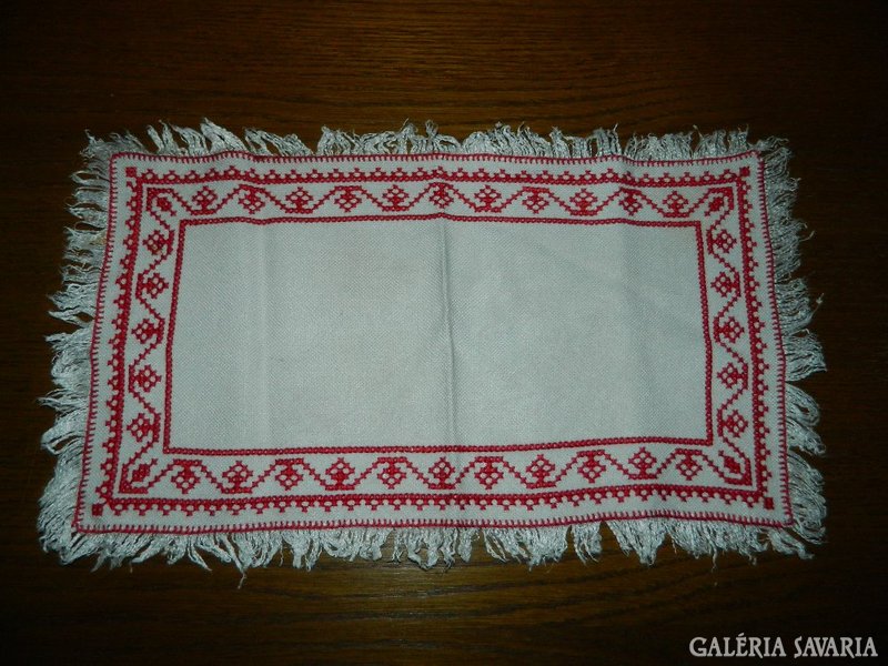 Antique embroidered tablecloth