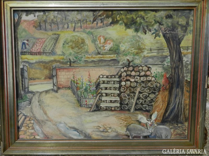 Róna kármá / village yard 1933