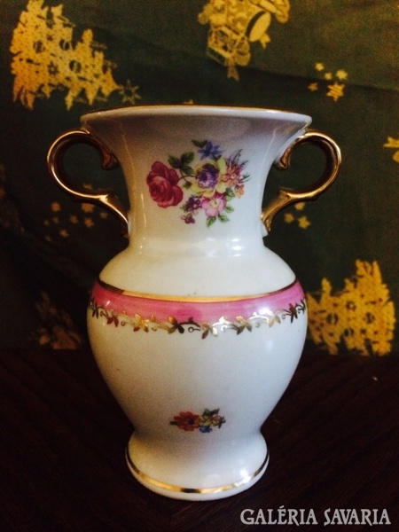 Very correct floral porcelain moschendorf vase