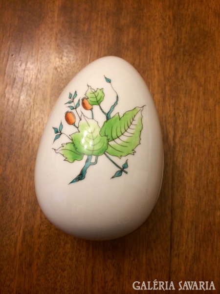 Rare antique herend rosehip egg bonbonier