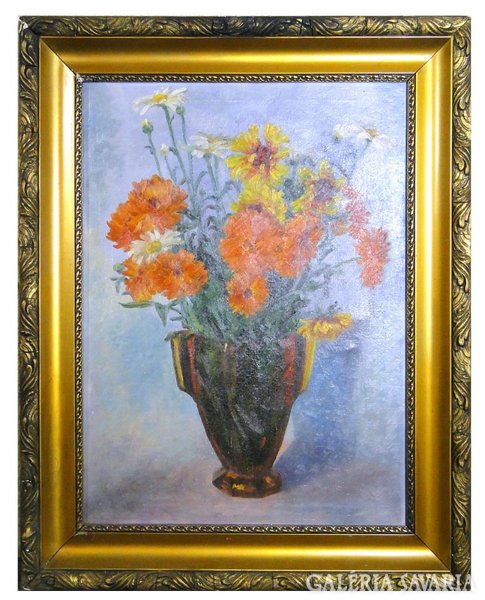 6751 Virágcsendélet vázában 30-as évekből