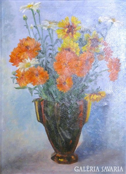 6751 Virágcsendélet vázában 30-as évekből