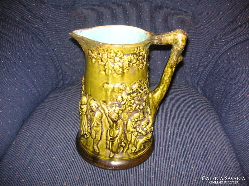 Sarregeumines French porcelain jug from the 1800s, collector's item