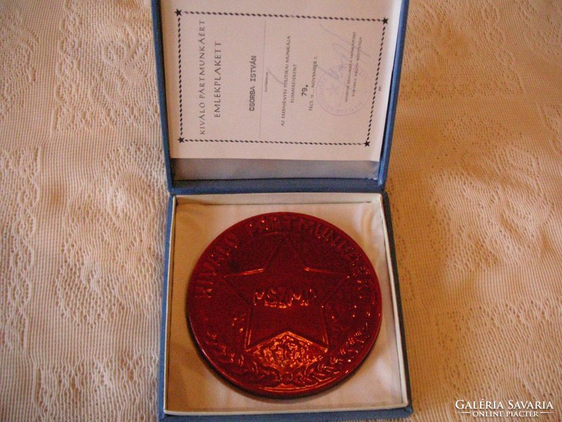 Zsolnay retro plaque in original box