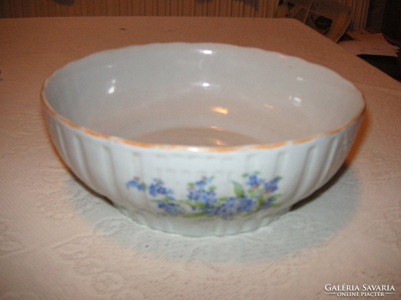 Zsolnay soup bowl, forget-me-not 22 cm