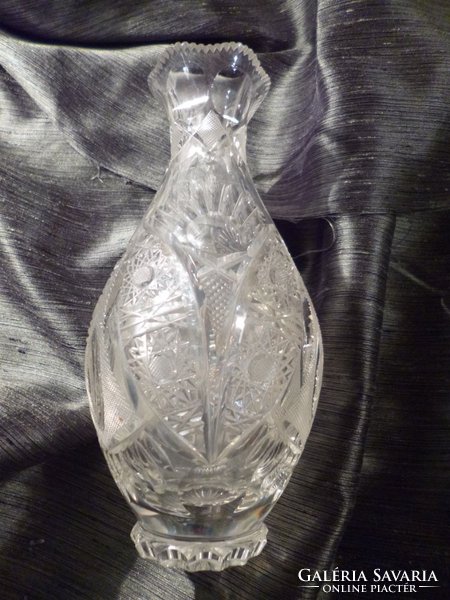 Szép kristály váza 20 cm