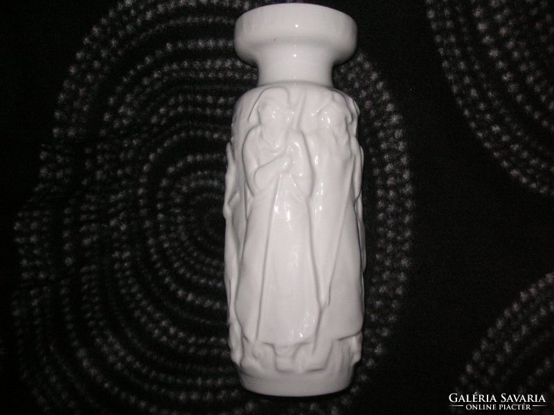 Zsolnay váza, kohászok, retro , hibátlan , 20 cm.