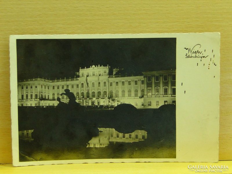 0A924 Régi képeslap Wien Schönbrunn 1938