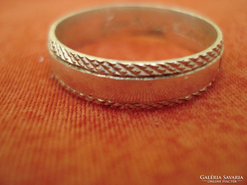 925-ös ezüst gyűrű gravírozott belül