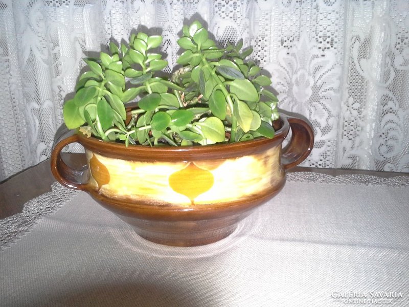 Kovács Éva keramikus - antik kerámia kaspó, tál, váza
