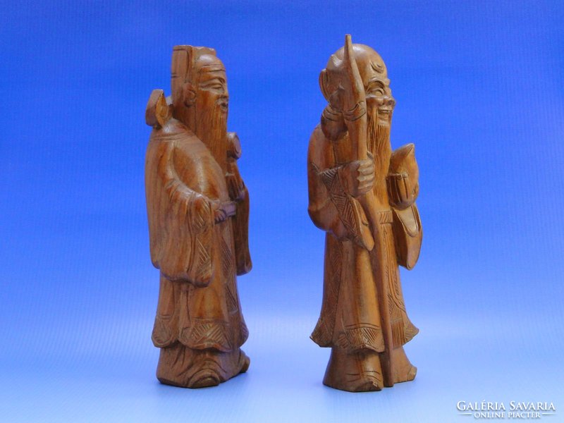 0B386 Faragott fa kínai bölcsek párban