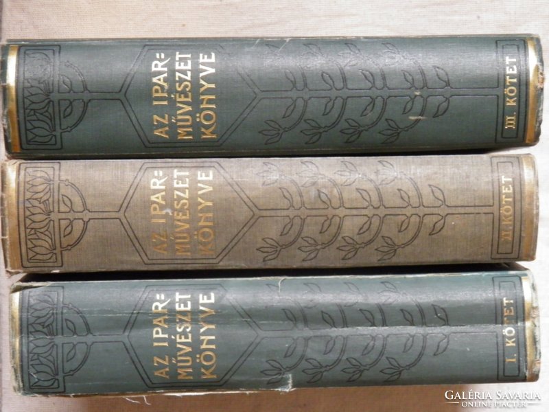 Ráth gy. Book of Applied Arts i-iii.In Art Nouveau binding