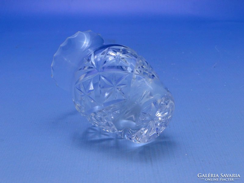 0C015 Régi kisméretű ibolya váza kristály váza