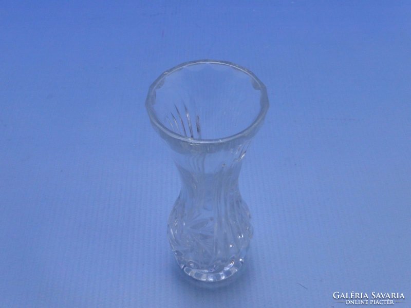 0C016 Régi kisméretű ibolya váza kristály váza