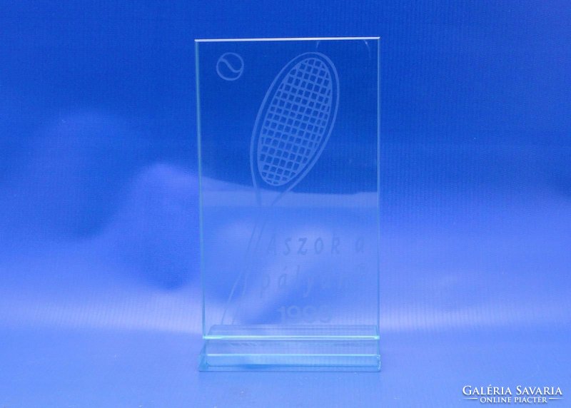 0C430 Különleges üveg tenisz sportdíj